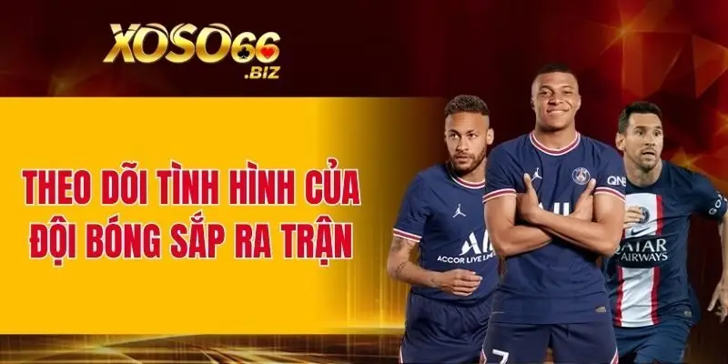 Theo dõi tình hình của đội bóng sắp ra trận 
